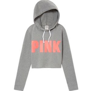 Victoria’s Secret PINK Cropped Pullover & Shorts